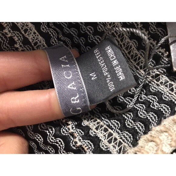 Gracia textured mini dress pleated skirt beige black sweetheart Medium NWT prom‎ - Picture 7 of 11